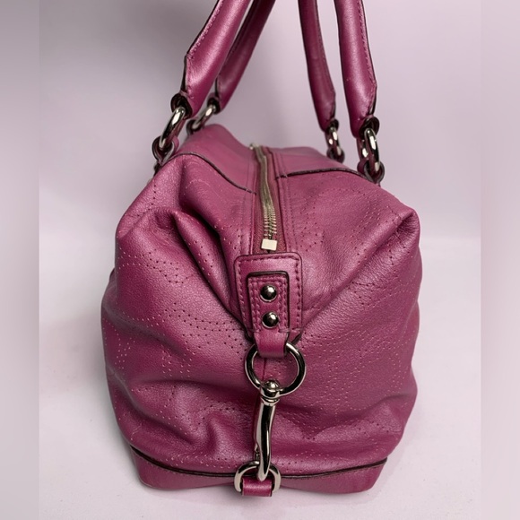 Coach Ashley Pink Leather Convertible Hobo Bag Mauve - Picture 4 of 15